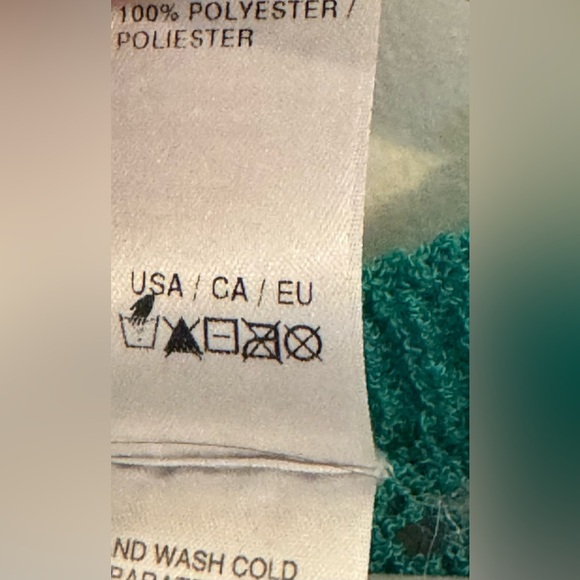 Beach Lingo Sz M Turquoise Mesh Beach Cover-Up - Picture 6 of 8